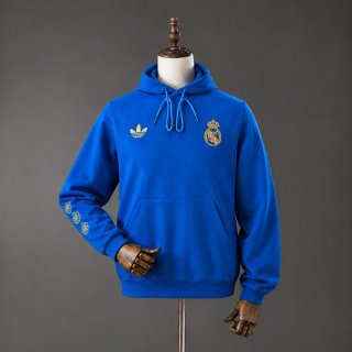 Felpa Cappuccio Real Madrid 2026/2027 Blu