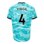 Maglia Liverpool NO.4 Virgil Seconda 2020/2021 Blu Maglia Liverpool NO.4 Virgil Seconda 2020/2021 Blu