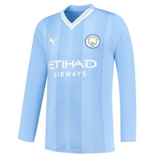 Thailandia Maglia Manchester City Prima ML 2023/2024 Thailandia Maglia Manchester City Prima ML 2023/2024