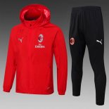 Giacca a vento AC Milan Set Completo 2025/2026 Rosso
