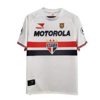 Thailandia Maglia São Paulo Prima Retro 1999 2000 Bianco Thailandia Maglia São Paulo Prima Retro 1999 2000 Bianco