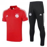 Polo Ajax Set Completo 2020/2021 Rosso Nero