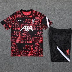 Maglia Formazione Liverpool Set Completo 2020/2021 Rosso Nero Bianco