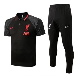 Polo Liverpool Set Completo 2022-2023 Nero Polo Liverpool Set Completo 2022-2023 Nero