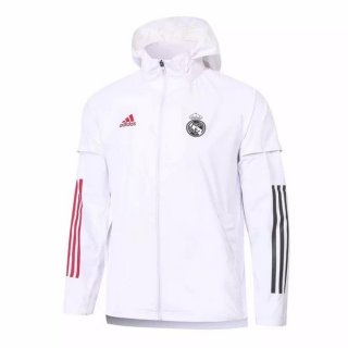 Giacca a vento Real Madrid 2020/2021 Bianco Giacca a vento Real Madrid 2020/2021 Bianco