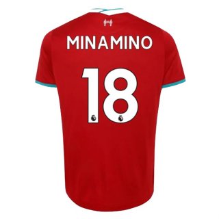 Maglia Liverpool NO.18 Minamino Prima 2020/2021 Rosso