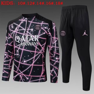 Bambino Felpa Allenamento PSG 2025/2026 Nero Rosa 3 Bambino Felpa Allenamento PSG 2025/2026 Nero Rosa 3