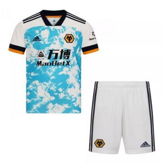 Maglia Wolves Seconda Bambino 2020/2021 Bianco Maglia Wolves Seconda Bambino 2020/2021 Bianco