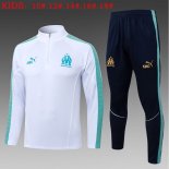 Bambino Felpa Allenamento Marseille 2026/2027 Bianco