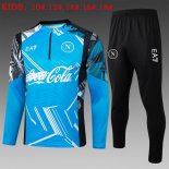 Bambino Felpa Allenamento Napoli 2025/2026 Blu
