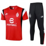 Thailandia Maglia AC Milan Set Completo 2024 Rosso