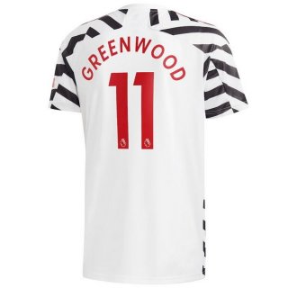 Maglia Manchester United NO.11 Greenwood Terza 2020/2021 Bianco