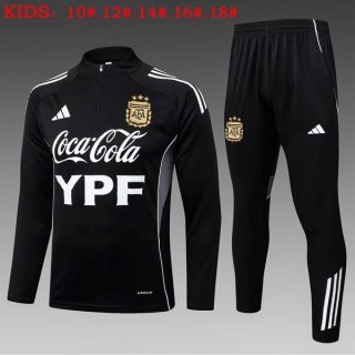 Bambino Felpa Allenamento Argentina 2025/2026 Nero 5 Bambino Felpa Allenamento Argentina 2025/2026 Nero 5