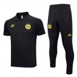 Polo Borussia Dortmund Set Completo 2023/2024 Nero