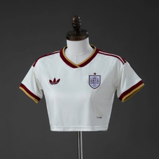 Maglia Spagna Seconda Crop Top Style Donna 2026