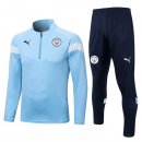 Felpa Allenamento Manchester City 2022/2023 Blu