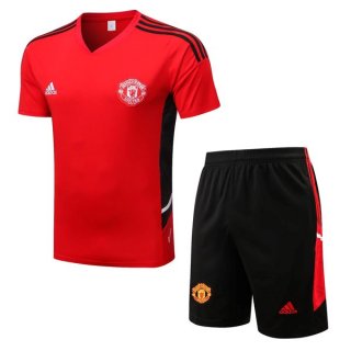 Maglia Formazione Manchester United Set Completo 2022-2023 Rosso