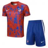 Maglia Formazione Atletico Madrid Set Completo 2024 Rosso Blu