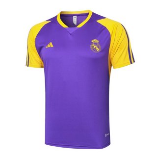 Maglia Formazione Real Madrid 2024/2025 Porpora Giallo Maglia Formazione Real Madrid 2024/2025 Porpora Giallo