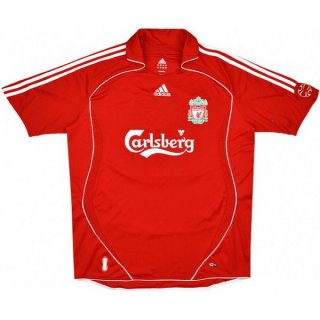 Thailandia Maglia Liverpool Prima Retro 2006 2007 Rosso Thailandia Maglia Liverpool Prima Retro 2006 2007 Rosso