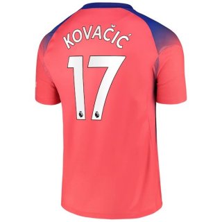 Maglia Chelsea NO.17 Kovacic Terza 2020/2021 Arancione Maglia Chelsea NO.17 Kovacic Terza 2020/2021 Arancione