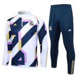 Felpa Real Madrid 2024 Bianco Azu; Felpa Real Madrid 2024 Bianco Azu;