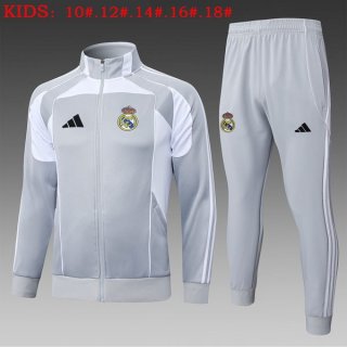 Bambino Giacca Real Madrid 2026/2027 Grigio