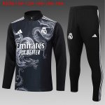 Bambino Felpa Allenamento Real Madrid 2024/2025 Nero Bambino Felpa Allenamento Real Madrid 2024/2025 Nero