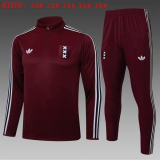 Bambino Felpa Allenamento Ajax 2025/2026 Rosso 5 Bambino Felpa Allenamento Ajax 2025/2026 Rosso 5