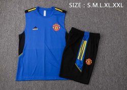 Maglia Manchester United Senza Maniche 2022 Blu