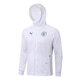 Felpa Cappuccio Manchester City 2022/2023 Bianco Felpa Cappuccio Manchester City 2022/2023 Bianco