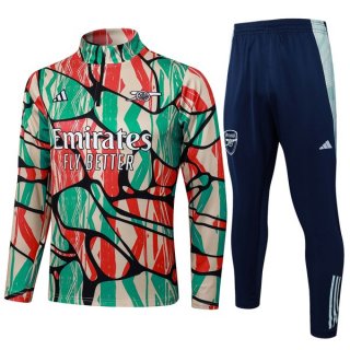 Felpa Allenamento Arsenal 2025/2026 Verde Rosso Felpa Allenamento Arsenal 2025/2026 Verde Rosso