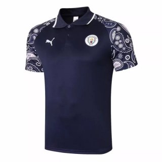 Polo Manchester City 2020/2021 Porpora Nero Polo Manchester City 2020/2021 Porpora Nero