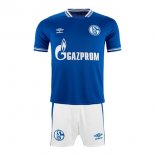 Maglia Schalke 04 Prima Bambino 2021/2022 Blu