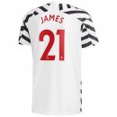 Maglia Manchester United NO.21 James Terza 2020/2021 Bianco