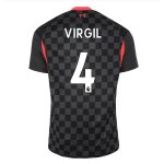 Maglia Liverpool NO.4 Virgil Terza 2020/2021 Nero Maglia Liverpool NO.4 Virgil Terza 2020/2021 Nero