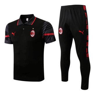 Polo AC Milan Set Completo 2022-2023 Nero Polo AC Milan Set Completo 2022-2023 Nero