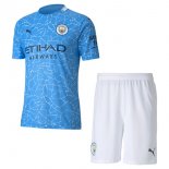 Maglia Manchester City Prima Bambino 2020/2021 Blu