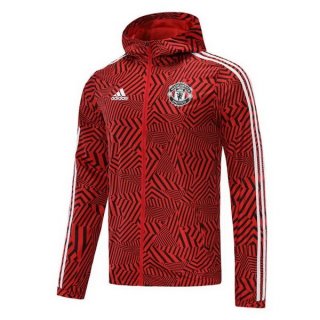 Giacca a vento Manchester United 2021/2022 Rosso Bianco Giacca a vento Manchester United 2021/2022 Rosso Bianco