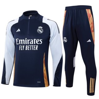 Felpa Allenamento Real Madrid 2024/2025 Blu 5 Felpa Allenamento Real Madrid 2024/2025 Blu 5