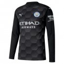 Thailandia Maglia Manchester City Prima ML Portiere 2020/2021 Nero