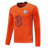 Maglia Chelsea Manga Larga Portiere 2020/2021 Arancione