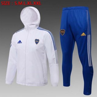 Giacca a vento Boca Juniors Set Completo 2022 Bianco Blu Giacca a vento Boca Juniors Set Completo 2022 Bianco Blu