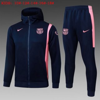 Bambino Giacca Cappuccio Barcellona 2026/2027 Blu