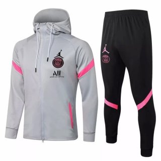 Felpa Cappuccio Paris Saint Germain 2021/2022 Grigio Nero Felpa Cappuccio Paris Saint Germain 2021/2022 Grigio Nero