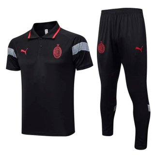 Polo AC Milan Set Completo 2023/2024 Nero Polo AC Milan Set Completo 2023/2024 Nero