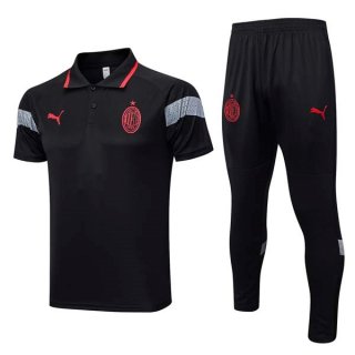 Polo AC Milan Set Completo 2023/2024 Nero