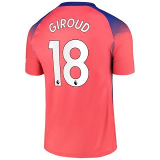 Maglia Chelsea NO.18 Giroud Terza 2020/2021 Arancione Maglia Chelsea NO.18 Giroud Terza 2020/2021 Arancione