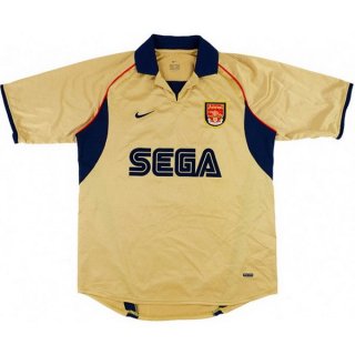 Thailandia Maglia Arsenal Seconda Retro 2001 2002 Giallo