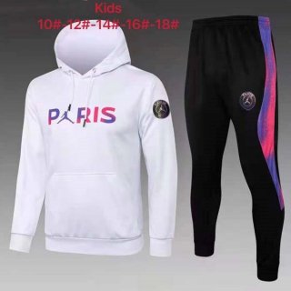 Bambino Felpa Cappuccio Paris Saint Germain 2022 Bianco Rosso 1